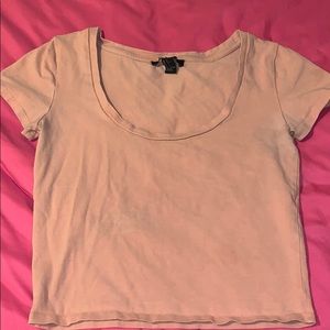 light pink crop top forever 21